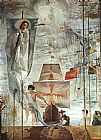 Columbus Canvas Paintings - The Discovery of America by Christopher Columbus